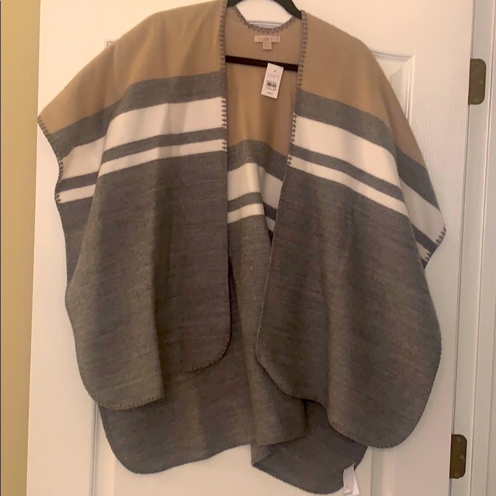 Loft sweater poncho